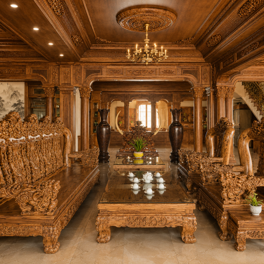 Bộ Salon Gỗ cao cấp 01