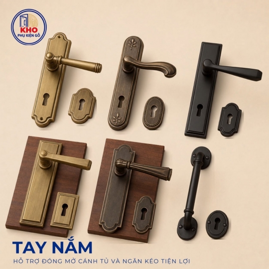 Tay nắm cửa kim loại - Kho phụ kiện