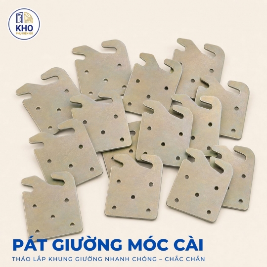 Pát giường móc cài kim loại - Kho phụ kiện gỗ