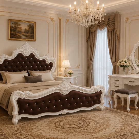 Nội thất phòng ngủ phong cách Hoàng gia Tân cổ Điển 03
